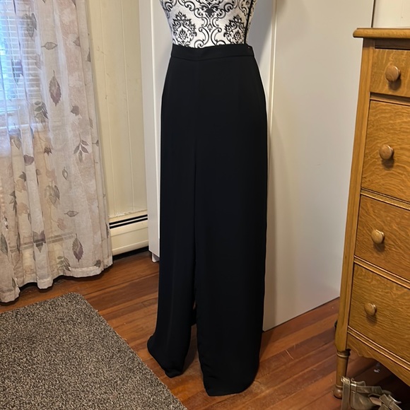 R & M Richard’s Black Chiffon Panel Pants Size 1X - Picture 1 of 5
